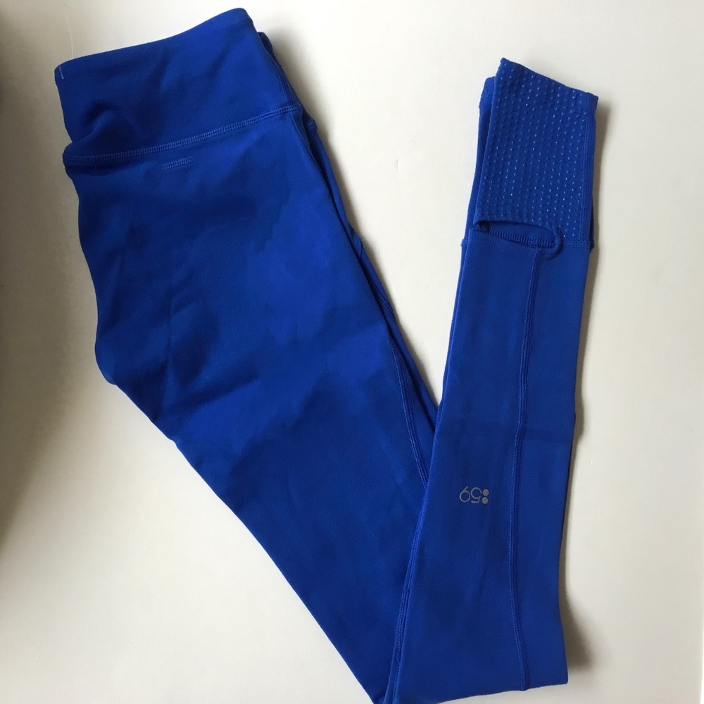 NWOT Slits59 Royal Blue Leggings with Built In Non-Slip Feet